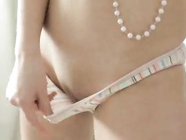 Elegant Euro Teen Fucks A Long Dildo