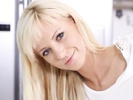 Cute Blonde Enjoys Stripping Just For Your Pleasure