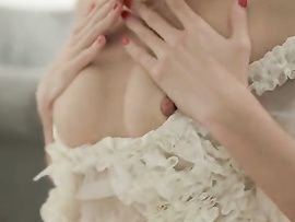 Dreamy Blonde Lingerie Teen Plays With Herself